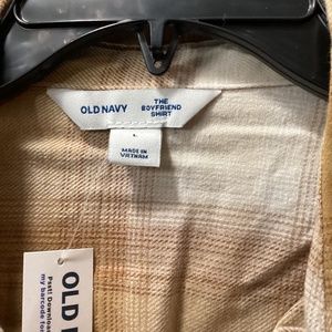 Long- Sleeve Plaid Flannel Boyfriend Tunic Shirts for women